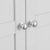 Brompton White Full hanging Wardrobe handles scaled