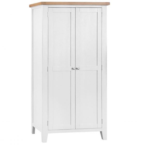 Brompton White Full hanging Wardrobe scaled