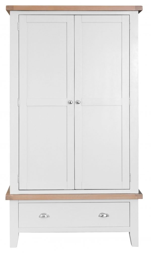 Brompton White Gents Wardrobe Front scaled