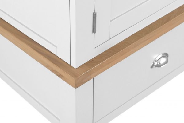 Brompton White Triple Wardrobe Feature scaled