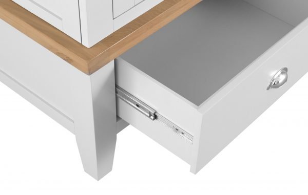 Brompton White Triple Wardrobe Metal Runner scaled