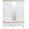 Brompton White Tripple Wardrobe scaled