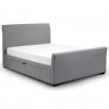 Capri King Size Storage Bed Light Grey