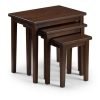 Cleo Nest Of Tables Mahogany Finish