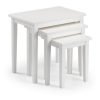 Cleo Nest Of Tables Pure White Finish