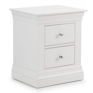 Clermont 2 Drawer Bedside White