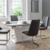 Como High Gloss Extending Table White 1