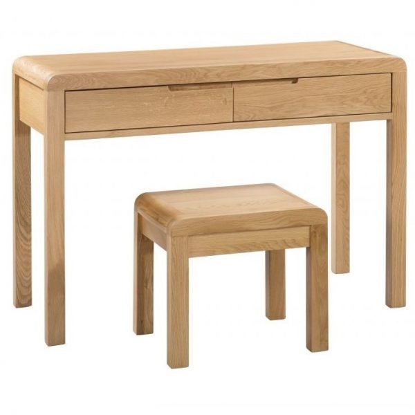Curve 2 Drawer Dressing Table Stool