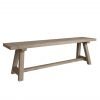 Dallow Oak 1.6M Dining Bench angle scaled