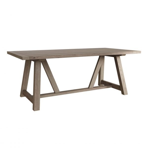 Dallow Oak 2.0M Dining Table angle scaled