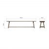 Dallow Oak 2m Dining Bench dims scaled