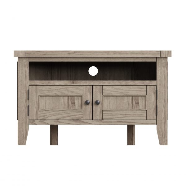 Dallow Oak Corner Tv Unit front scaled