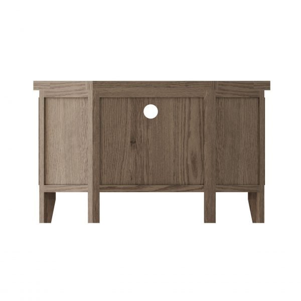 Dallow Oak Corner Tv Unit rear scaled