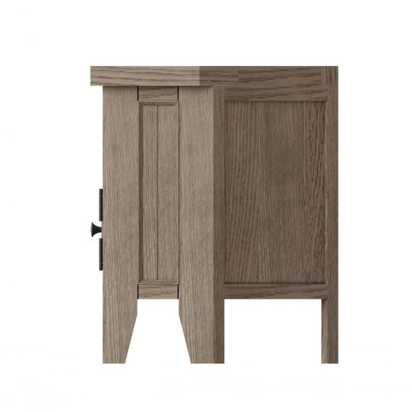 Dallow Oak Corner Tv Unit side scaled