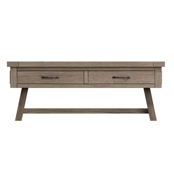 Dallow Oak Large Coffee Table front scaled