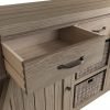 Dallow Oak Large Sideboard open drawer scaled