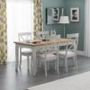 Davenport Oak Elephant Grey Dining Table hero