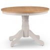 Davenport Oak Elephant Grey Round Pedestal Table