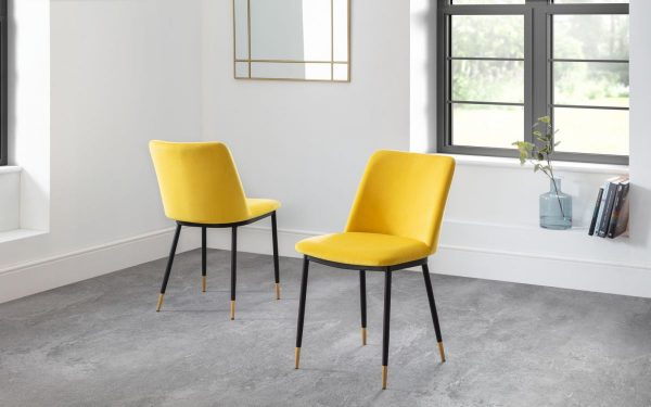 Delaunay Dining Chair - Mustard Room