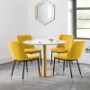 Delaunay Dining Chair Mustard Set