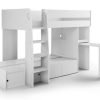 Eclipse Bunk Bed White plain