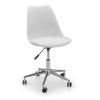 Erika Office Chair White Chrome