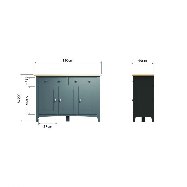 Firby Oak 3 Door Sideboard Dimensions scaled