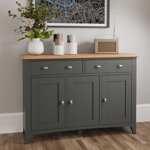 Firby Oak 3 Door Sideboard scaled