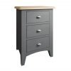 Firby Oak 3 Drawer Bedside Angle scaled