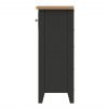 Firby Oak 4 Basket Storage Unit Side scaled