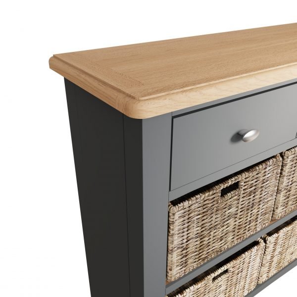 Firby Oak 4 Basket Storage Unit Top scaled