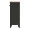 Firby Oak 6 Basket Storage Unit Side scaled