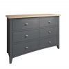 Firby Oak 6 Drawer Chest Angle scaled