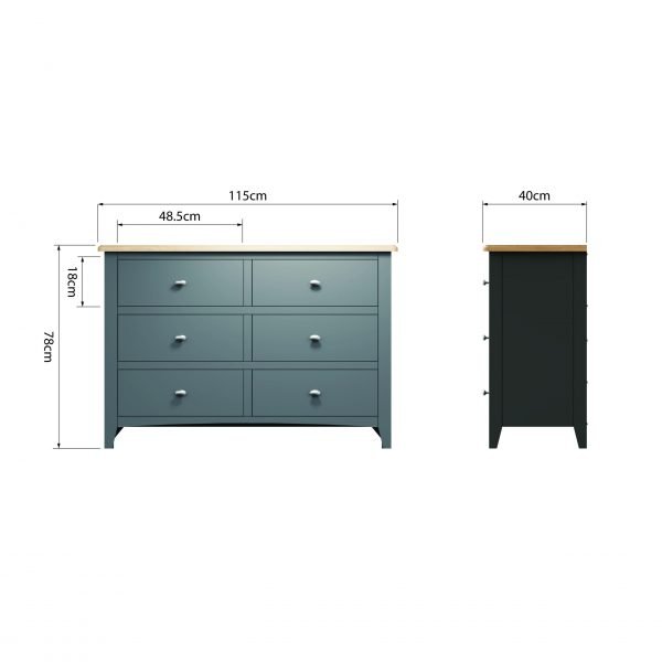 Firby Oak 6 Drawer Chest Dimensions scaled