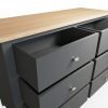 Firby Oak 6 Drawer Chest Drawer scaled