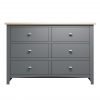 Firby Oak 6 Drawer Chest Front scaled