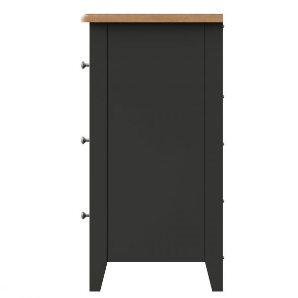 Firby Oak 6 Drawer Chest Side scaled