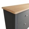 Firby Oak 6 Drawer Chest Top scaled