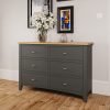 Firby Oak 6 Drawer Chest scaled