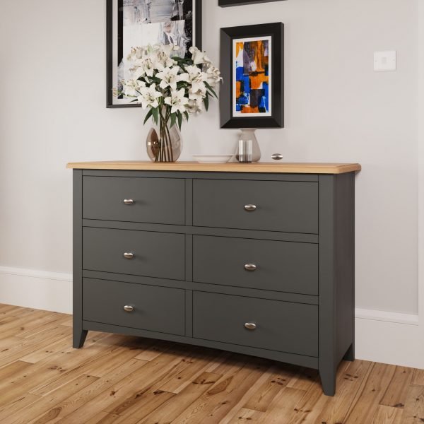 Firby Oak 6 Drawer Chest scaled