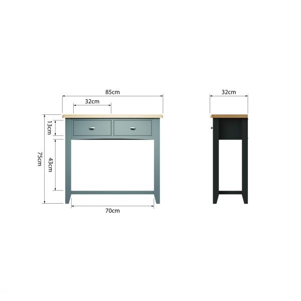 Firby Oak Console Table Dimensions scaled