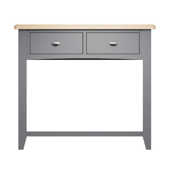 Firby Oak Console Table Front scaled