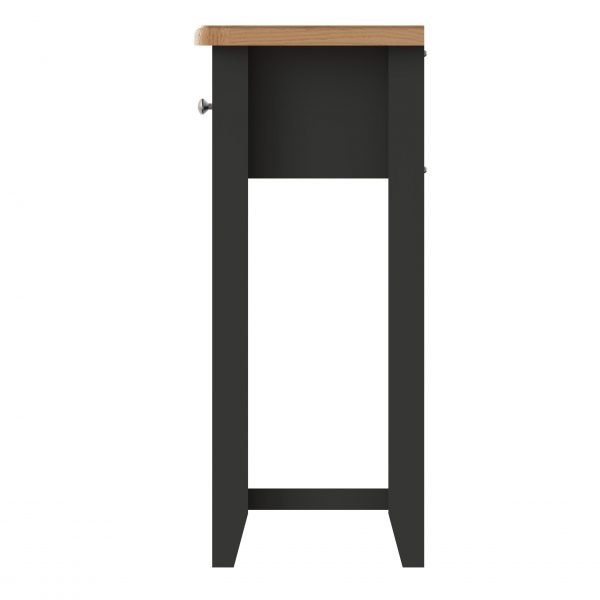 Firby Oak Console Table Side scaled