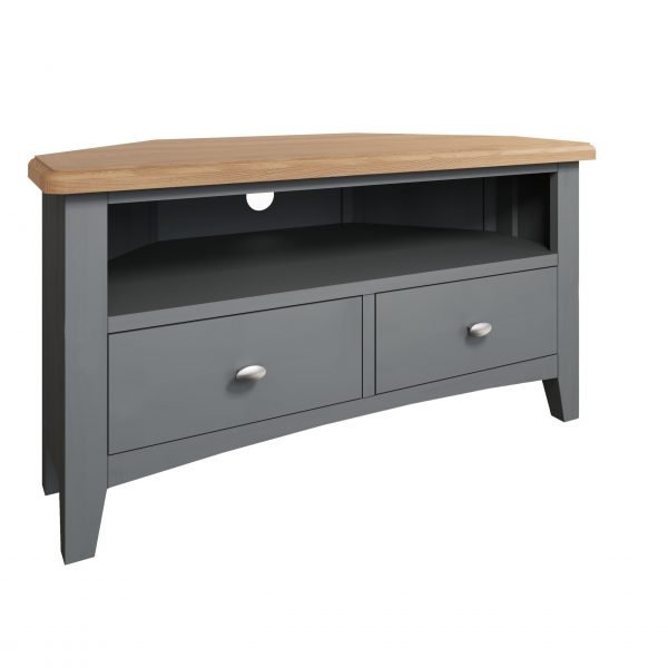 Firby Oak Corner TV Unit Angle scaled