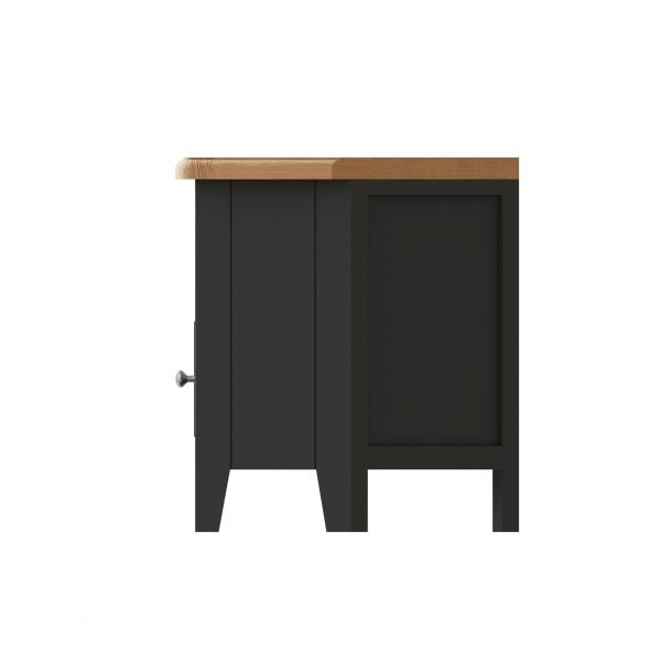 Firby Oak Corner TV Unit Side scaled