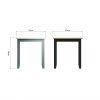 Firby Oak Fixed Top Table Dimensions scaled