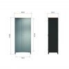 Firby Oak Full Hanging Wardrobe Dimensions scaled