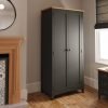 Firby Oak Full Hanging Wardrobe scaled