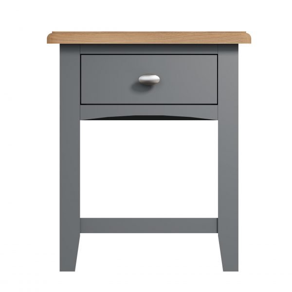 Firby Oak Lamp Table Front scaled