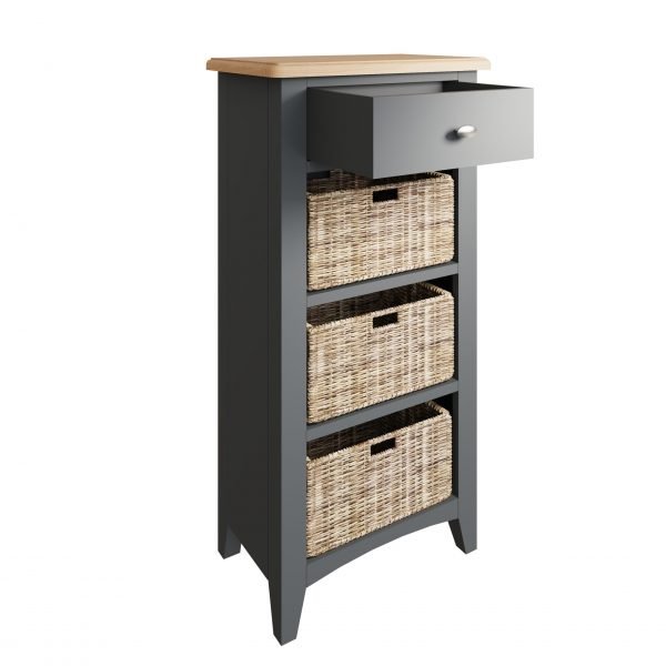 Firby Oak Large Basket Unit Drawer scaled